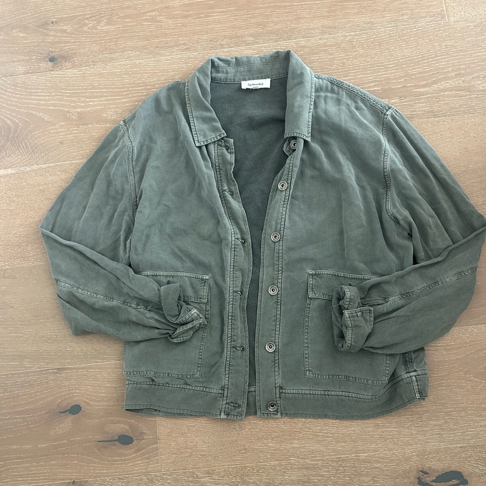 Splendid Olive Green Women's Shirt Jacket